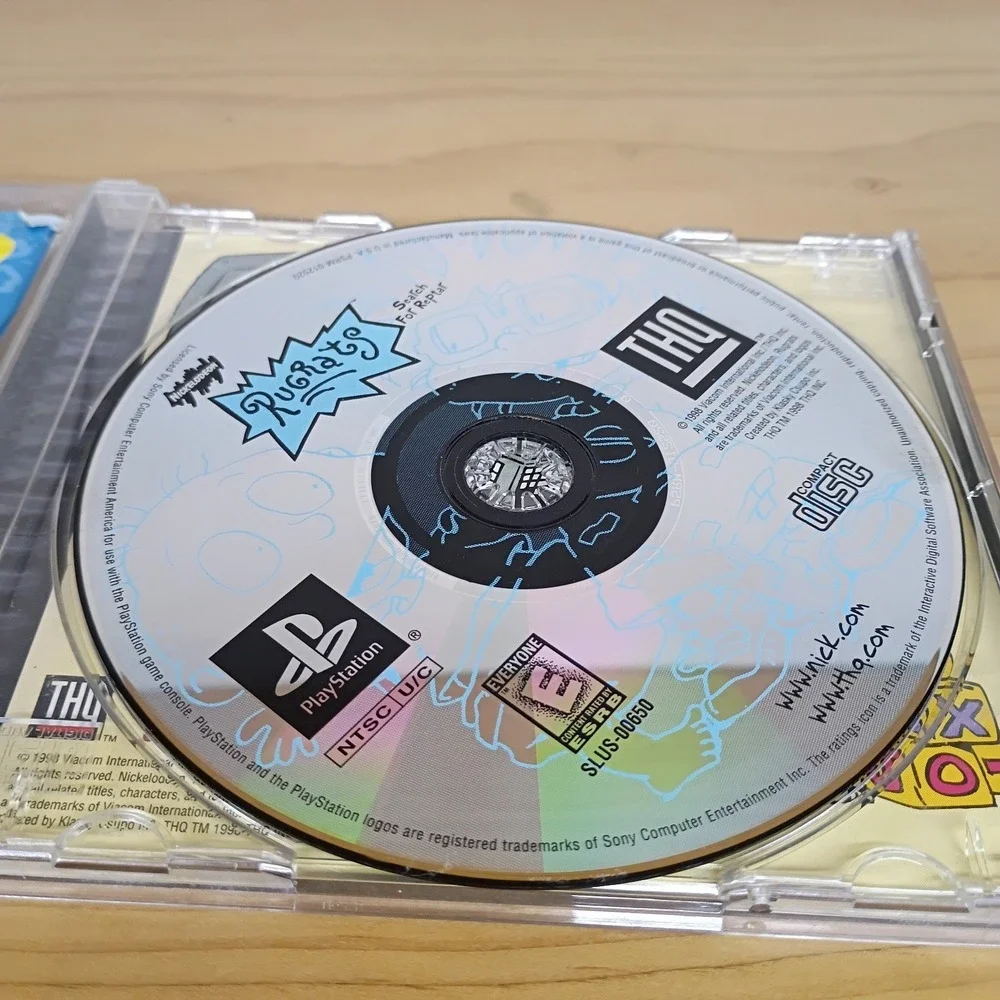 Rugrats: Search for Reptar (Sony PlayStation 1, 1998) with manual Tested, works!